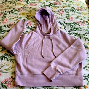 Purple crop top pull over